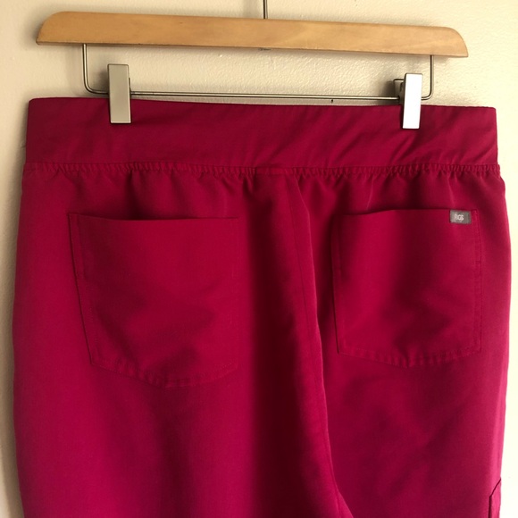 FIGS Zamora Scrub Jogger Pants in Raspberry Sorbet XL - Picture 6 of 8